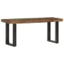 Solid recycled wood and steel bench 110 cm by vidaXL, Benches for halls and storage - Ref: Foro24-286458, Price: 119,51 €, Di...