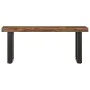 Bank aus massivem Recyclingholz und Stahl, 110 cm von vidaXL, Bänke für Hallen und Lager - Ref: Foro24-286458, Preis: 119,51 ...