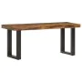 Bank aus massivem Recyclingholz und Stahl, 110 cm von vidaXL, Bänke für Hallen und Lager - Ref: Foro24-286458, Preis: 119,51 ...