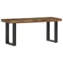 Bank aus massivem Recyclingholz und Stahl, 110 cm von vidaXL, Bänke für Hallen und Lager - Ref: Foro24-286458, Preis: 119,51 ...