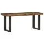 Solid recycled wood and steel bench 110 cm by vidaXL, Benches for halls and storage - Ref: Foro24-286458, Price: 119,51 €, Di...