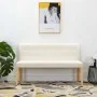 Cream velvet bench 140 cm by vidaXL, Benches for halls and storage - Ref: Foro24-288577, Price: 253,36 €, Discount: %
