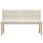 Cream velvet bench 140 cm by vidaXL, Benches for halls and storage - Ref: Foro24-288577, Price: 253,36 €, Discount: %