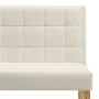 Cream velvet bench 140 cm by vidaXL, Benches for halls and storage - Ref: Foro24-288577, Price: 253,36 €, Discount: %
