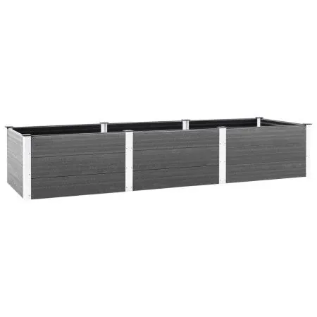 Arriate de jardín WPC gris 300x100x54 cm de vidaXL, Maceteros y jardineras - Ref: Foro24-318101, Precio: 473,85 €, Descuento: %