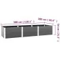 Arriate de jardín WPC gris 300x100x54 cm de vidaXL, Maceteros y jardineras - Ref: Foro24-318101, Precio: 473,85 €, Descuento: %