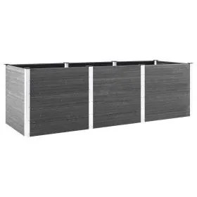 Gray WPC garden bed 300x50x91 cm by vidaXL, Pots and planters - Ref: Foro24-318100, Price: 567,30 €, Discount: %