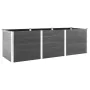 Arriate de jardín WPC gris 300x50x91 cm de vidaXL, Maceteros y jardineras - Ref: Foro24-318100, Precio: 566,36 €, Descuento: %
