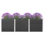 Arriate de jardín WPC gris 300x50x91 cm de vidaXL, Maceteros y jardineras - Ref: Foro24-318100, Precio: 566,36 €, Descuento: %
