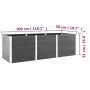Arriate de jardín WPC gris 300x50x91 cm de vidaXL, Maceteros y jardineras - Ref: Foro24-318100, Precio: 566,36 €, Descuento: %