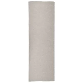 Taupegrauer flachgewebter Outdoor-Teppich 80x250 cm von vidaXL, Teppiche - Ref: Foro24-340779, Preis: 36,72 €, Rabatt: %