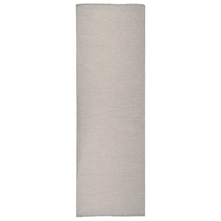 Alfombra de exterior de tejido plano gris taupe 80x250 cm de vidaXL, Alfombras - Ref: Foro24-340779, Precio: 34,58 €, Descuen...