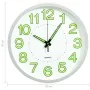 White luminous wall clock 30 cm by vidaXL, Wall clocks - Ref: Foro24-325167, Price: 43,04 €, Discount: %