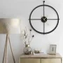 Black iron wall clock 52 cm by vidaXL, Wall clocks - Ref: Foro24-325171, Price: 48,16 €, Discount: %