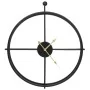 Black iron wall clock 52 cm by vidaXL, Wall clocks - Ref: Foro24-325171, Price: 48,16 €, Discount: %