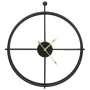 Schwarze Wanduhr aus Eisen, 52 cm von vidaXL, Wanduhren - Ref: Foro24-325171, Preis: 48,71 €, Rabatt: %