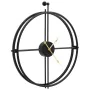 Schwarze Wanduhr aus Eisen, 52 cm von vidaXL, Wanduhren - Ref: Foro24-325171, Preis: 48,71 €, Rabatt: %