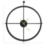 Schwarze Wanduhr aus Eisen, 52 cm von vidaXL, Wanduhren - Ref: Foro24-325171, Preis: 48,71 €, Rabatt: %