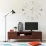 3D wall clock with modern silver design 100 cm XXL by vidaXL, Wall clocks - Ref: Foro24-325158, Price: 19,40 €, Discount: %