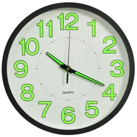 Black luminous wall clock 30 cm by vidaXL, Wall clocks - Ref: Foro24-325166, Price: 42,80 €, Discount: %