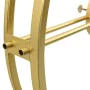 Goldene Wanduhr aus Eisen, 52 cm von vidaXL, Wanduhren - Ref: Foro24-325170, Preis: 46,37 €, Rabatt: %