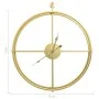 Reloj de pared de hierro dorado 52 cm de vidaXL, Relojes de pared - Ref: Foro24-325170, Precio: 46,37 €, Descuento: %