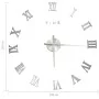 3D wall clock with modern silver design 100 cm XXL by vidaXL, Wall clocks - Ref: Foro24-325161, Price: 16,15 €, Discount: %