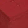 Banco de almacenamiento plegable lino sintético rojo vino tinto by vidaXL, Benches for halls and storage - Ref: Foro24-338796...