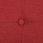 Banco de almacenamiento plegable lino sintético rojo vino tinto by vidaXL, Benches for halls and storage - Ref: Foro24-338796...