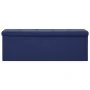 Blue Faux Linen Folding Storage Bench by vidaXL, Benches for halls and storage - Ref: Foro24-338795, Price: 60,61 €, Discount: %