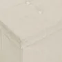 Cremeweiße klappbare Aufbewahrungsbank aus Kunstleinen von vidaXL, Bänke für Hallen und Lager - Ref: Foro24-338792, Preis: 60...