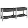 Garden flowerbed with gray WPC shelf 200x50x75 cm by vidaXL, Pots and planters - Ref: Foro24-362573, Price: 235,87 €, Discoun...