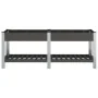 Garden flowerbed with gray WPC shelf 200x50x75 cm by vidaXL, Pots and planters - Ref: Foro24-362573, Price: 235,87 €, Discoun...