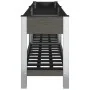 Garden flowerbed with gray WPC shelf 200x50x75 cm by vidaXL, Pots and planters - Ref: Foro24-362573, Price: 235,87 €, Discoun...