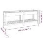 Garden flowerbed with gray WPC shelf 200x50x75 cm by vidaXL, Pots and planters - Ref: Foro24-362573, Price: 235,87 €, Discoun...