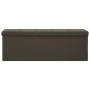 Banco de almacenamiento plegable lino sintético marrón oscuro von vidaXL, Bänke für Hallen und Lager - Ref: Foro24-338794, Pr...