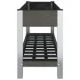 Garden bed with shelf WPC gray 120x50x75 cm by vidaXL, Pots and planters - Ref: Foro24-362570, Price: 216,20 €, Discount: %