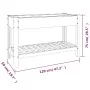 Garden bed with shelf WPC gray 120x50x75 cm by vidaXL, Pots and planters - Ref: Foro24-362570, Price: 216,20 €, Discount: %
