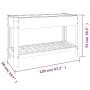 Gartenbett mit Regal WPC grau 120x50x75 cm von vidaXL, Töpfe und Pflanzgefäße - Ref: Foro24-362570, Preis: 216,20 €, Rabatt: %
