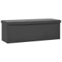 Gray PVC folding storage bench by vidaXL, Benches for halls and storage - Ref: Foro24-338799, Price: 59,93 €, Discount: %