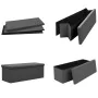 Gray PVC folding storage bench by vidaXL, Benches for halls and storage - Ref: Foro24-338799, Price: 59,93 €, Discount: %