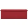 Bench with folding storage red wine red PVC by vidaXL, Benches for halls and storage - Ref: Foro24-338800, Price: 57,37 €, Di...