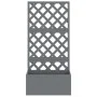 Planter with gray WPC trellis 65x33x135 cm by vidaXL, Pots and planters - Ref: Foro24-362577, Price: 176,45 €, Discount: %