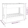 Gartenbett mit Regal WPC grau 100x50x75 cm von vidaXL, Töpfe und Pflanzgefäße - Ref: Foro24-362569, Preis: 111,72 €, Rabatt: %