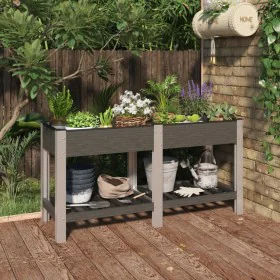 Gartenbeet mit grauem WPC-Regal 150x50x75 cm von vidaXL, Töpfe und Pflanzgefäße - Ref: Foro24-362571, Preis: 135,33 €, Rabatt: %