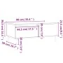 Couchtisch aus weißem Sperrholz, 90 x 50 x 36,5 cm von vidaXL, Couchtisch - Ref: Foro24-830796, Preis: 70,37 €, Rabatt: %