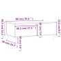White plywood coffee table 90x50x36.5 cm by vidaXL, Coffee table - Ref: Foro24-830796, Price: 70,28 €, Discount: %