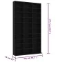 Armario para CDs madera contrachapada negro 102x16x177,5 cm de vidaXL, Almacenamiento para CD y DVD - Ref: Foro24-801779, Pre...