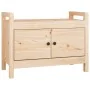 Solid pine wood hall bench 80x40x60 cm by vidaXL, Benches for halls and storage - Ref: Foro24-821779, Price: 81,52 €, Discoun...