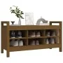 Solid pine wood hall bench honey brown 110x40x60 cm by vidaXL, Benches for halls and storage - Ref: Foro24-821792, Price: 120...